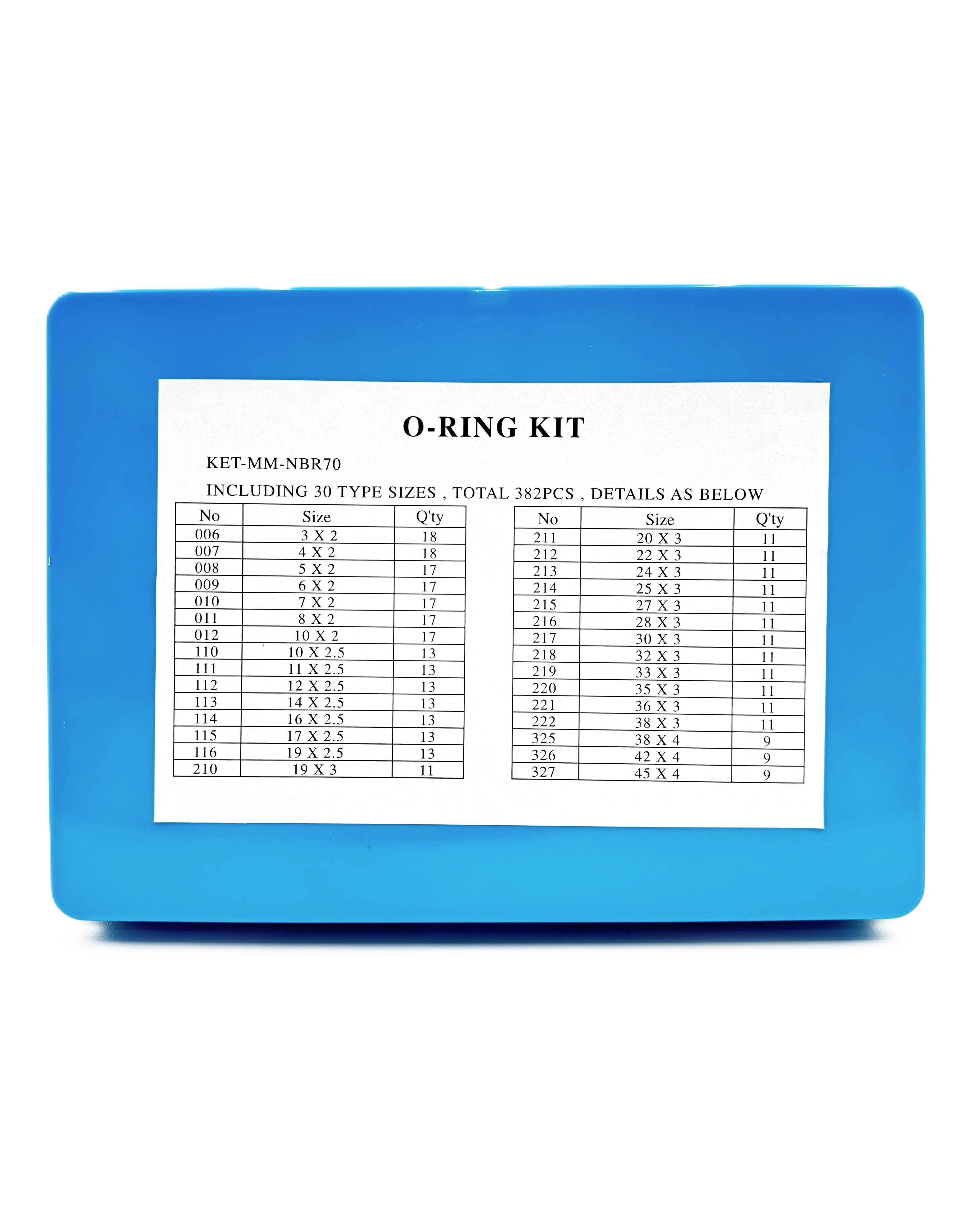 KIT ANEIS O-RING MILIMETROS NBR 70 SHORE